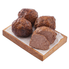 Slagers gebraden gehaktbal